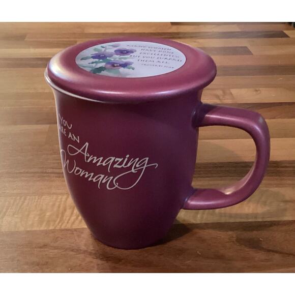 Amazing Woman Mug And Coaster/Lid Ceramic Large 14 Ounce Coffee Tea Cup Dusky - Picture 8 of 11